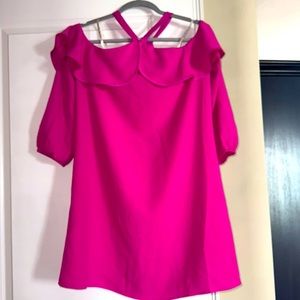 NWOT Lilly Pulitzer size 4 Pink Dress w/3/4 length sleeves.